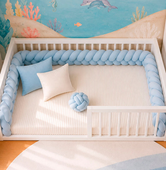 TRANÇA 4M PARA CAMA - AZUL CLARO