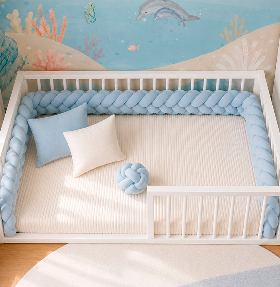 TRANÇA 4M PARA CAMA - AZUL CLARO