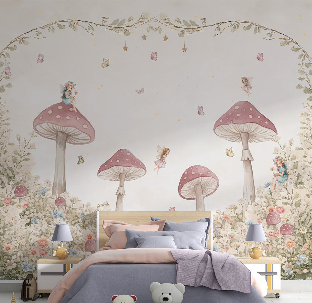 PAPEL DE PAREDE INFANTIL BOSQUE DAS FADAS - MURAL