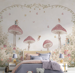 PAPEL DE PAREDE INFANTIL BOSQUE DAS FADAS - MURAL
