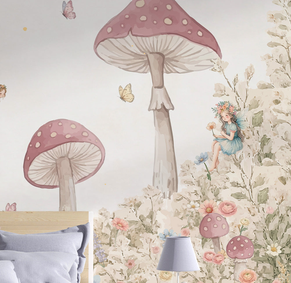 PAPEL DE PAREDE INFANTIL BOSQUE DAS FADAS - MURAL