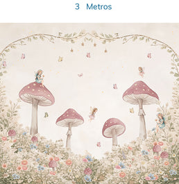 PAPEL DE PAREDE INFANTIL BOSQUE DAS FADAS - MURAL