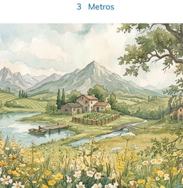 PAPEL DE PAREDE INFANTIL PRIMAVERA NO LAGO - MURAL