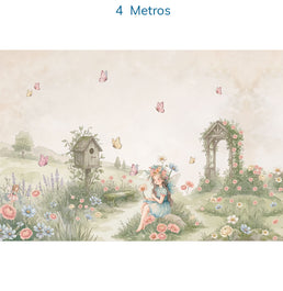 PAPEL DE PAREDE INFANTIL REFÚGIO DAS FADAS - MURAL