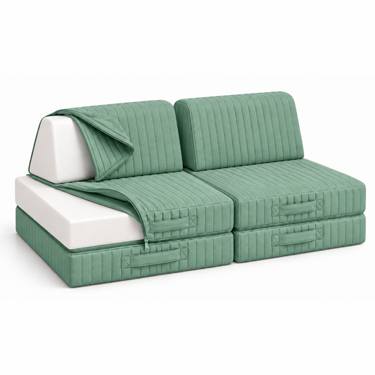 COMBO CAPA AVULSA SOFÁ - VERDE SECO