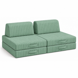 COMBO CAPA AVULSA SOFÁ - VERDE SECO