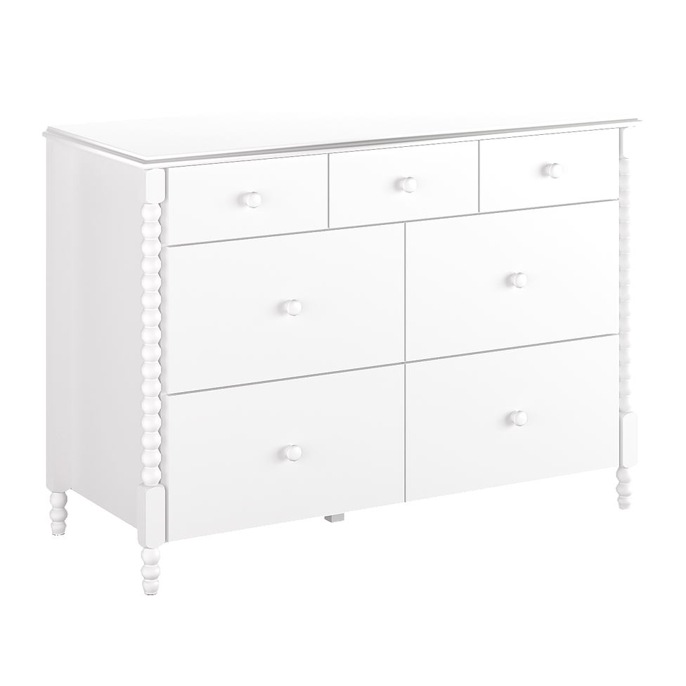 COMODA RITMO 7 GAVETAS 130CM - BRANCO
