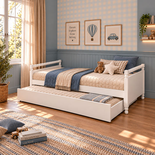 CAMA SOLTEIRO RITMO - BRANCO