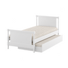 CAMA SOLTEIRO RITMO CABECEIRA ALTA - BRANCO