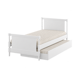 CAMA SOLTEIRO RITMO CABECEIRA ALTA - BRANCO