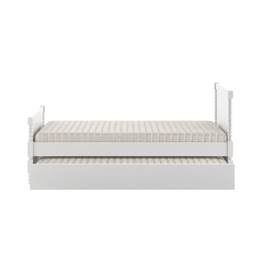 CAMA SOLTEIRO RITMO CABECEIRA ALTA - BRANCO