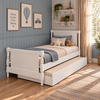 CAMA SOLTEIRO RITMO CABECEIRA ALTA - BRANCO