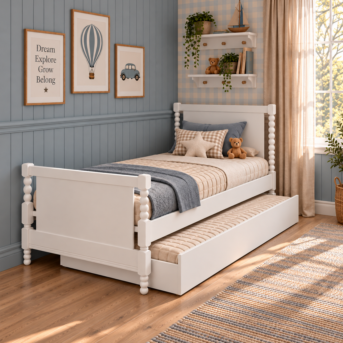 CAMA SOLTEIRO RITMO CABECEIRA ALTA - BRANCO