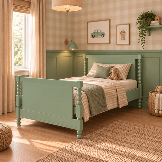 CAMA SOLTEIRO RITMO CABECEIRA ALTA - VERDE JARDIM