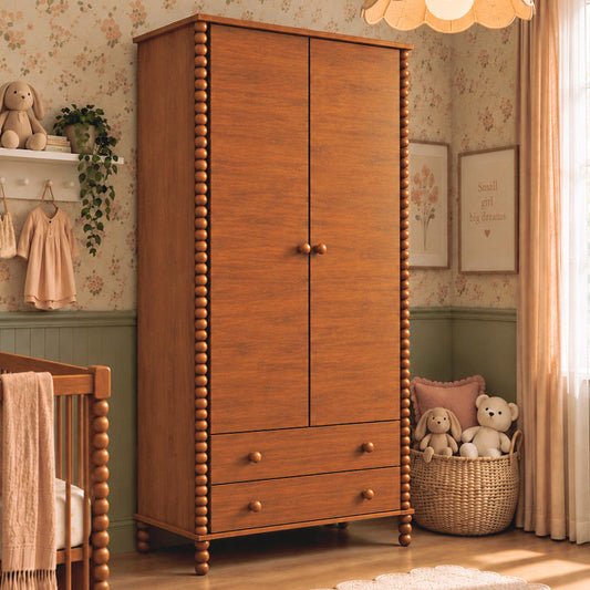 GUARDA-ROUPA RITMO 2 GAVETAS - 105CM - FREIJÓ