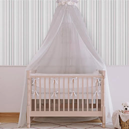 Papel de Parede Infantil Listra Irregular Rosa