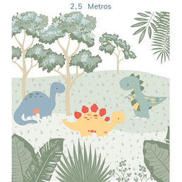 Papel de Parede Infantil Dino Color - Mural