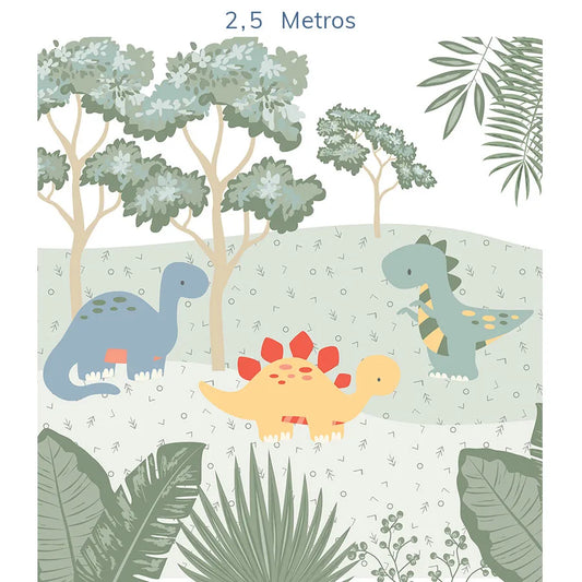 Papel de Parede Infantil Dino Color - Mural