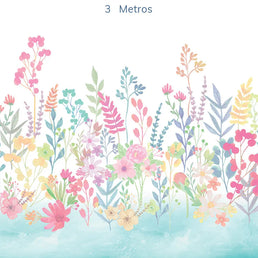 Papel de Parede Flores Candy Tifany - Mural