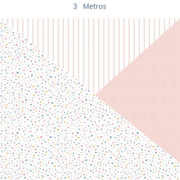 Papel de Parede Infantil Geométrico Granilite Rosa Claro - Mural