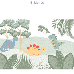 Papel de Parede Infantil Dino Color - Mural