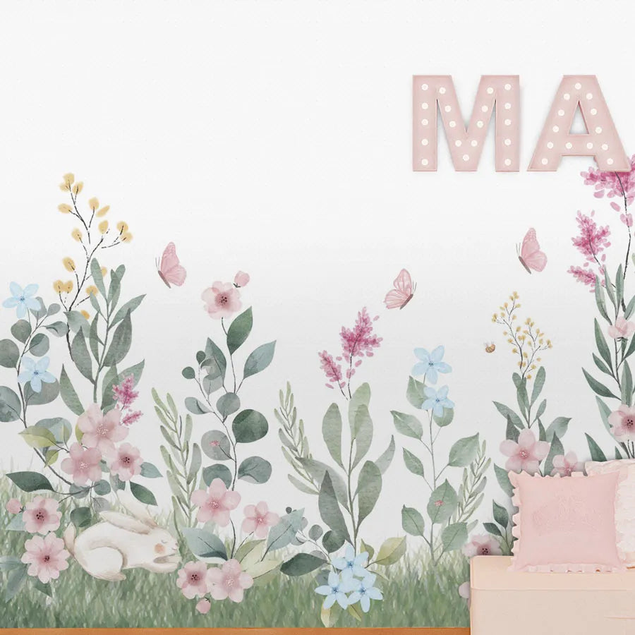 Papel de Parede Infantil Jardim Mali Virgínia - Mural