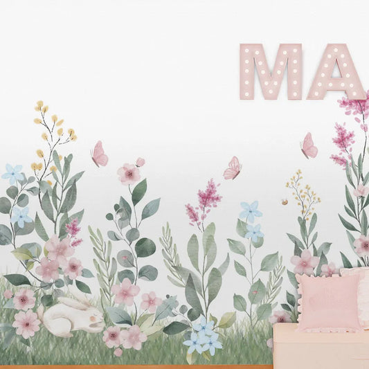 Papel de Parede Infantil Jardim Mali Virgínia - Mural