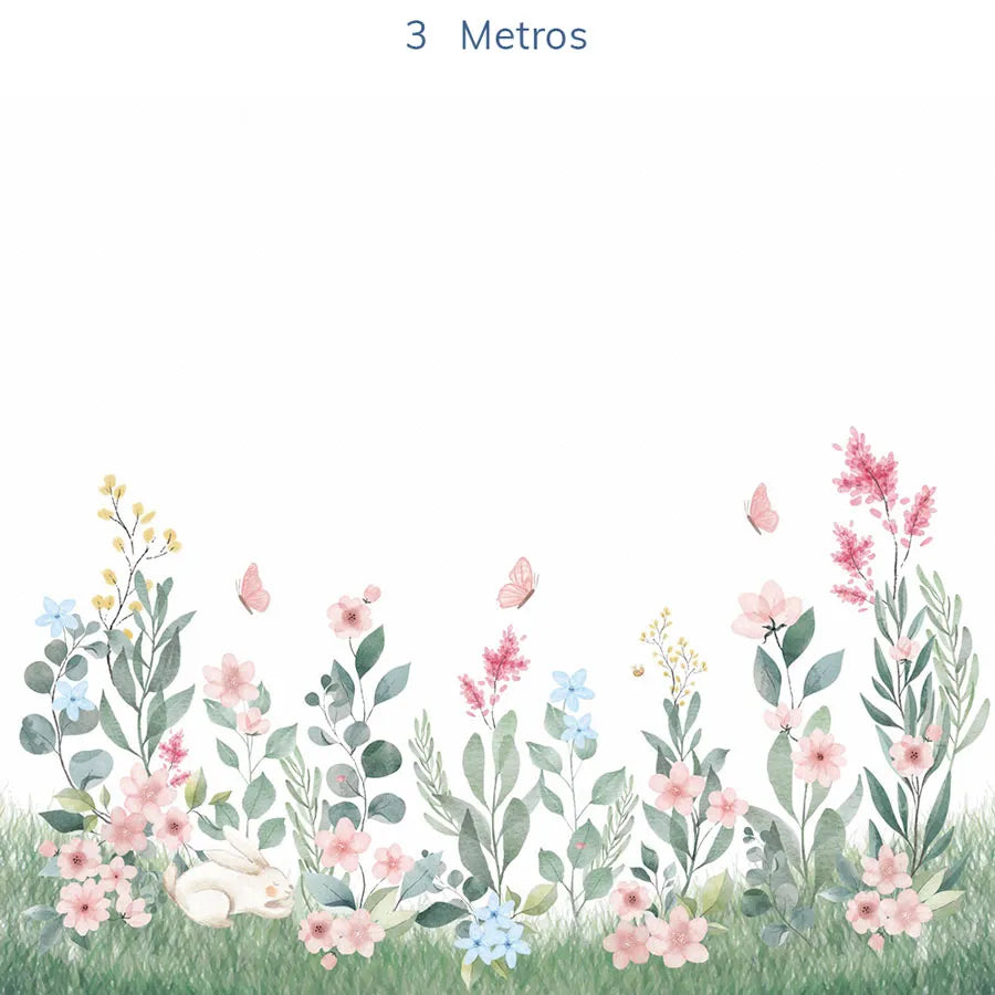 Papel de Parede Infantil Jardim Mali Virgínia - Mural