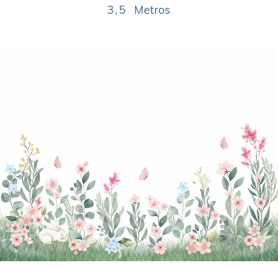 Papel de Parede Infantil Jardim Mali Virgínia - Mural