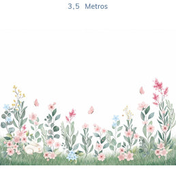 Papel de Parede Infantil Jardim Mali Virgínia - Mural