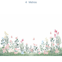 Papel de Parede Infantil Jardim Mali Virgínia - Mural