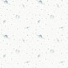 Papel de Parede Infantil Espaço Fundo Branco Azul Clássico