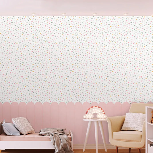 Papel de Parede Infantil Cerca Granilite Verde Seco - Mural