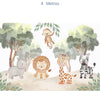 Papel de Parede Infantil Selva Bichos - Mural
