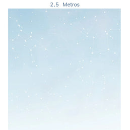 Papel de Parede Infantil Constelação Aquarela Azul - Mural