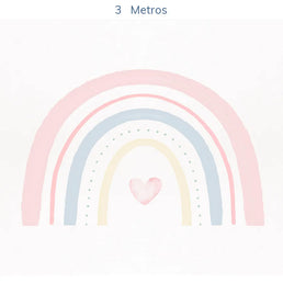 Papel de Parede Infantil Arco Íris Aquarela - Mural