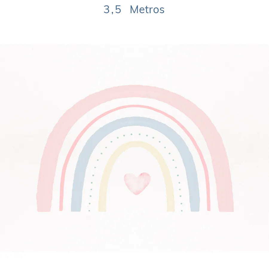 Papel de Parede Infantil Arco Íris Aquarela - Mural