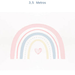 Papel de Parede Infantil Arco Íris Aquarela - Mural