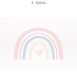 Papel de Parede Infantil Arco Íris Aquarela - Mural