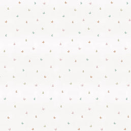 Papel de Parede Infantil Borboletas Flores do Campo Verde