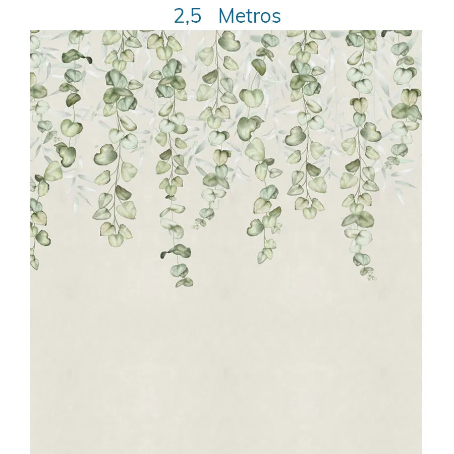 Papel de Parede Jardim Suspenso Tropical Verde - Mural