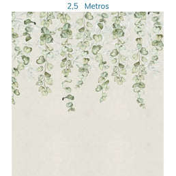 Papel de Parede Jardim Suspenso Tropical Verde - Mural