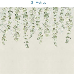 Papel de Parede Jardim Suspenso Tropical Verde - Mural