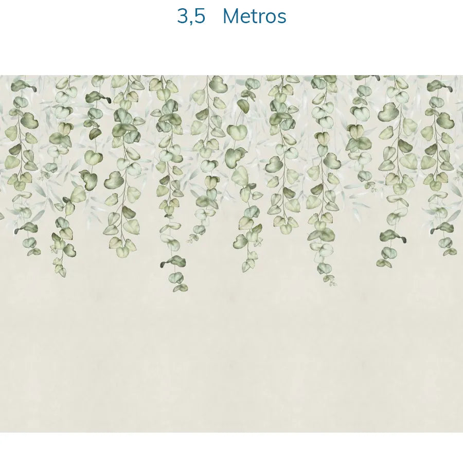 Papel de Parede Jardim Suspenso Tropical Verde - Mural