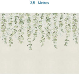 Papel de Parede Jardim Suspenso Tropical Verde - Mural