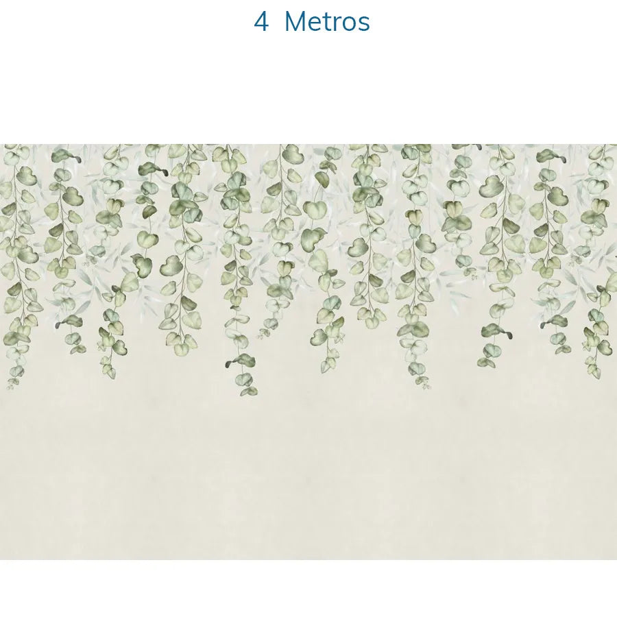 Papel de Parede Jardim Suspenso Tropical Verde - Mural