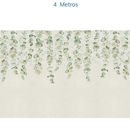 Papel de Parede Jardim Suspenso Tropical Verde - Mural