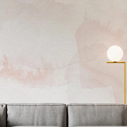 Papel de Parede Mancha Aquarela Rose - Mural