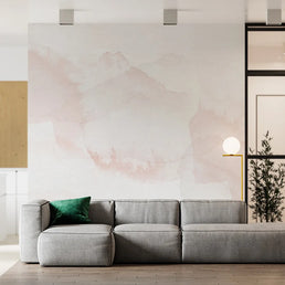 Papel de Parede Mancha Aquarela Rose - Mural