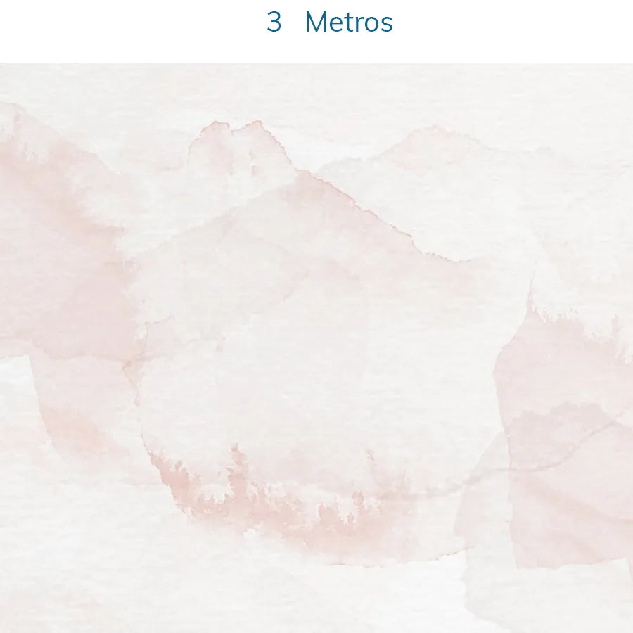 Papel de Parede Mancha Aquarela Rose - Mural